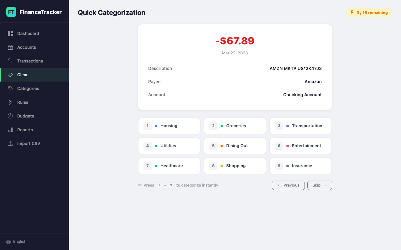 Quick Categorization