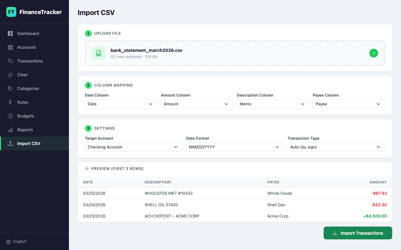 CSV Import